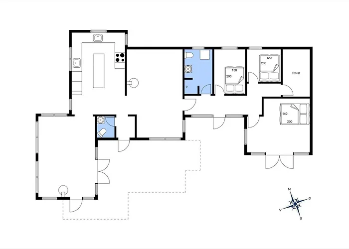 Lk2198-lokken-ane-mariesvej-20 Tatil Evi Løkken